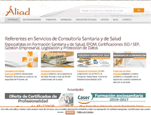 Tablet Screenshot of aliad.es